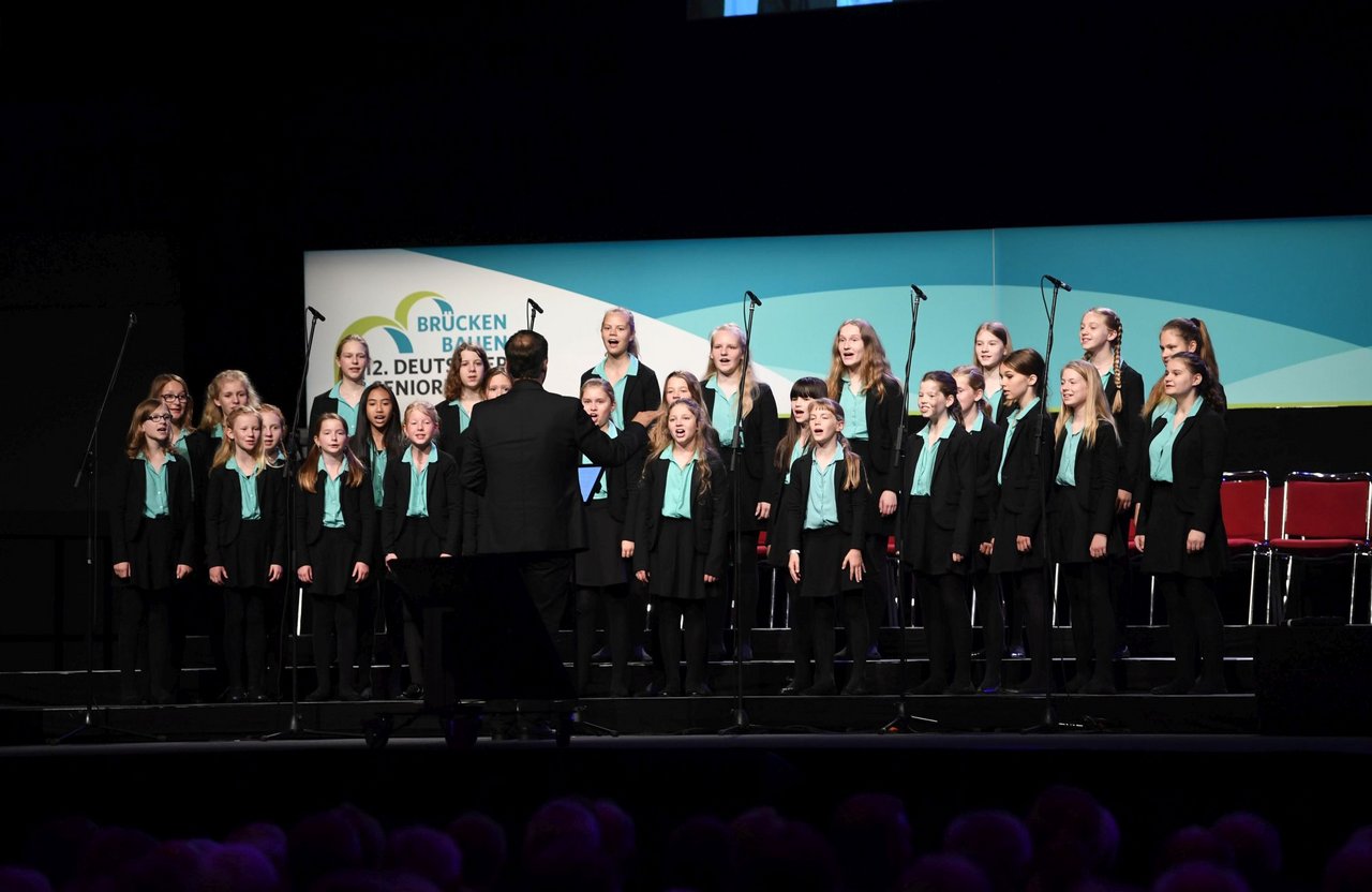 Childrens' choir at the opening ceremony