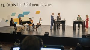 Eine Gesprächsrunde der Festveranstaltung