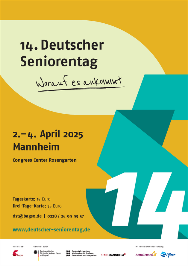 Plakat Deutscher Seniorentag in DIN A1